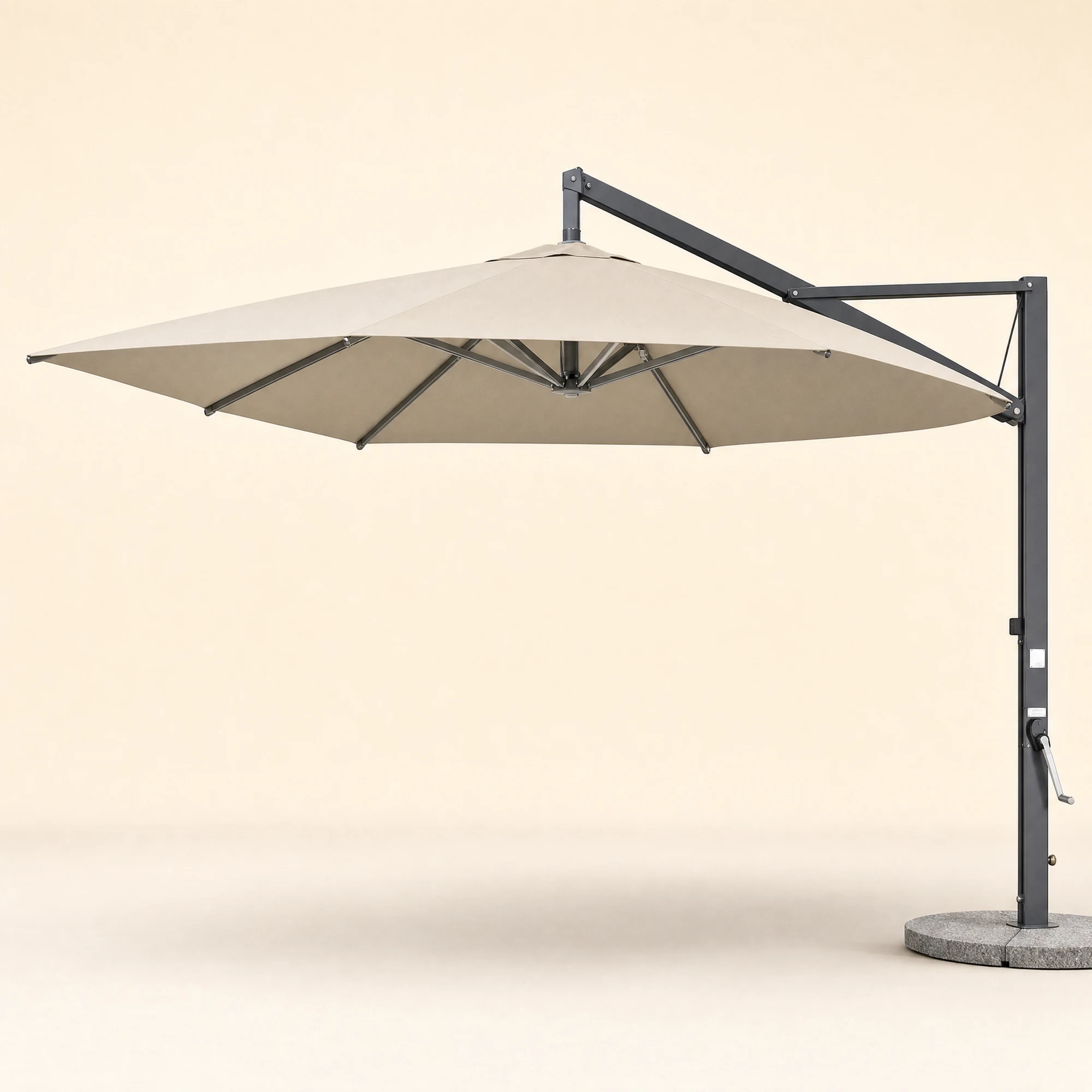 Jumbo Cantilever Patio Umbrella - Ivory