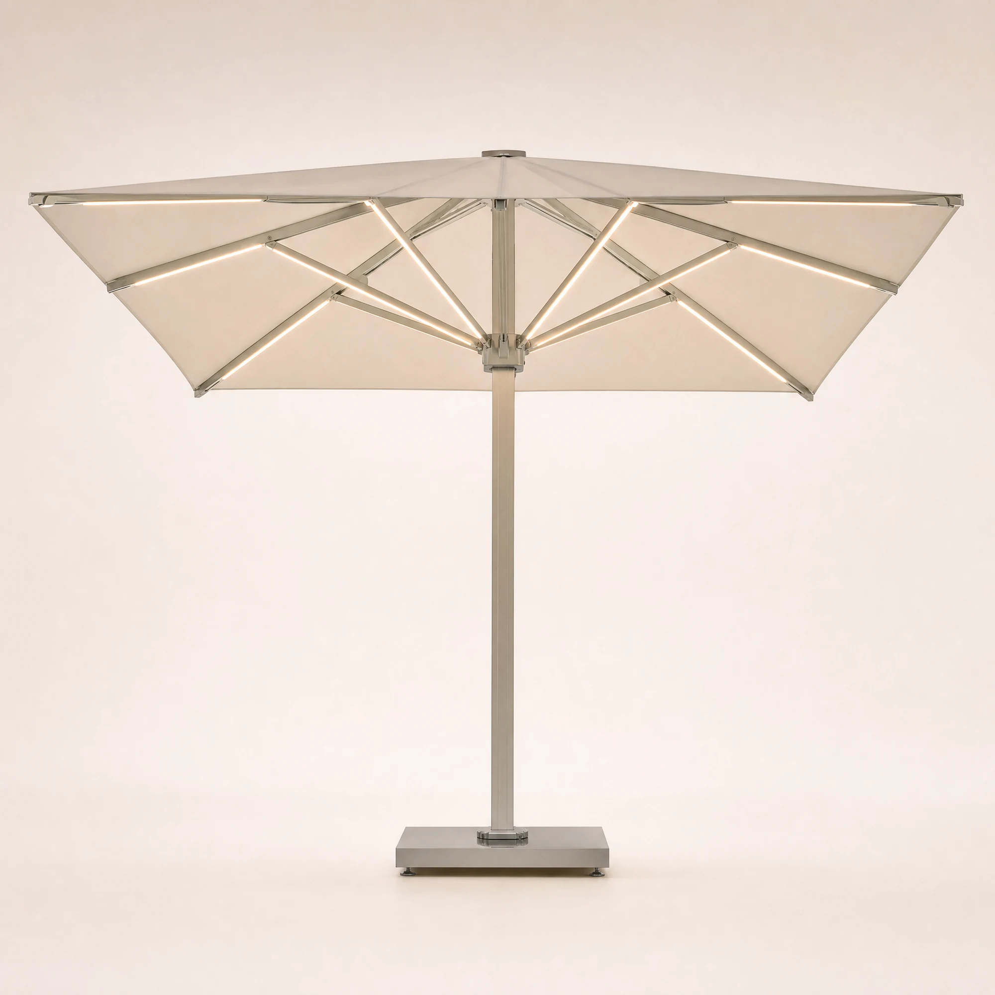 Luxury Starlight Commercial Umbrella - Ivory