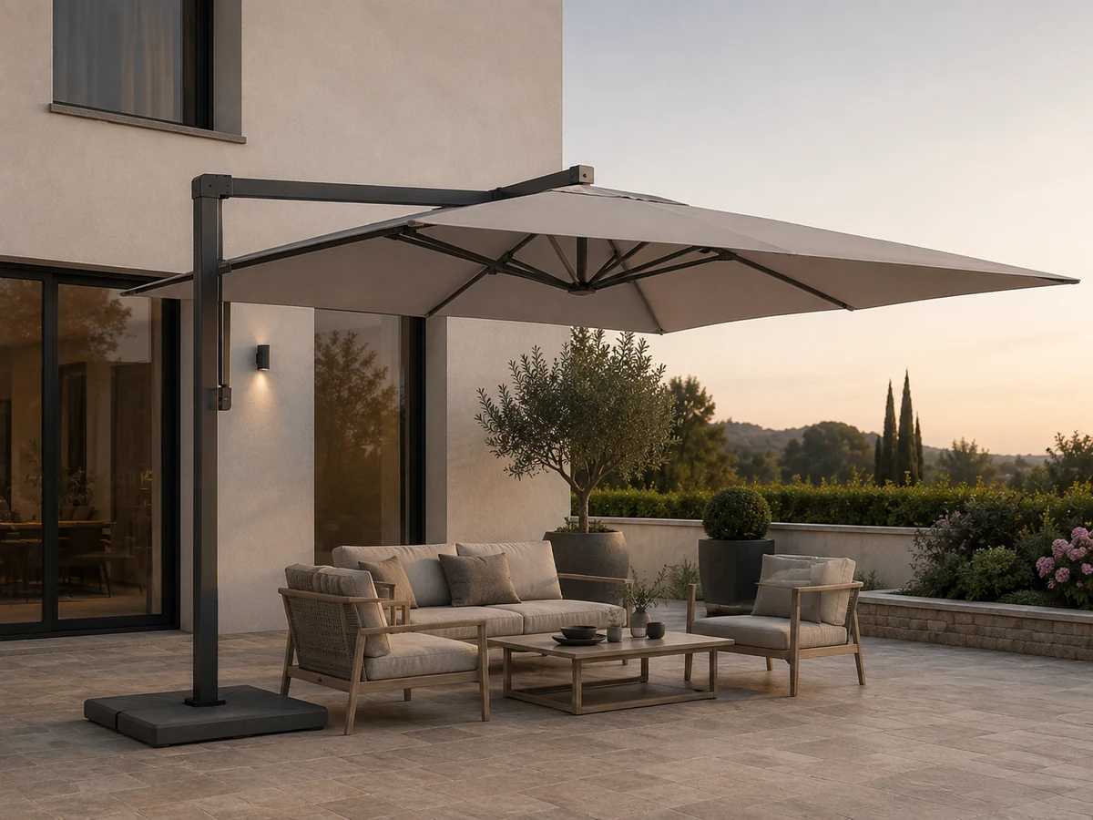Commercial Outdoor Umbrellas in an outdoor setting