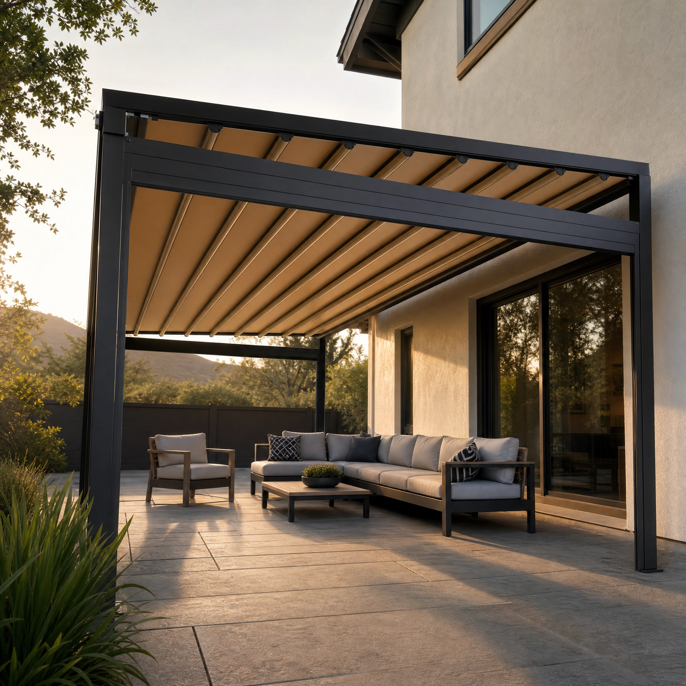 Retractable Louver Pergola